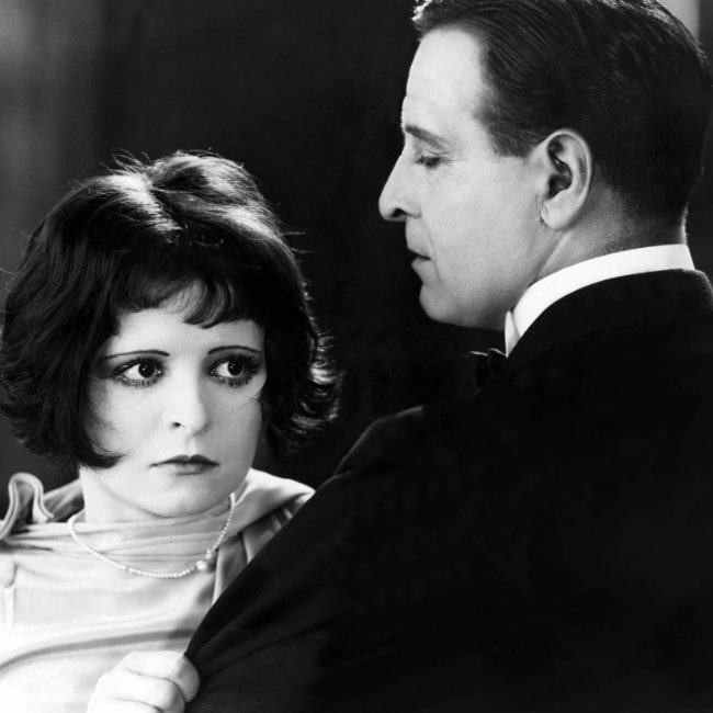 Clara Bow as 'Kittens' and Conway Tearle as 'Jerry' in 'Dancing Mothers' (1926)