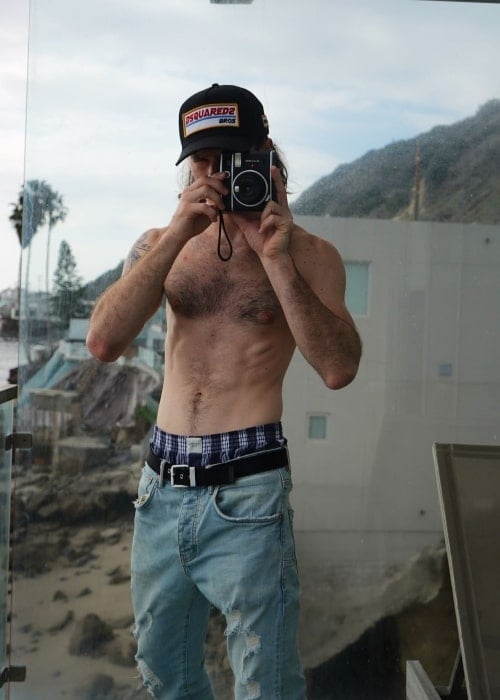 Cody Detwiler as seen in a selfie that was taken shirtless in January 2022
