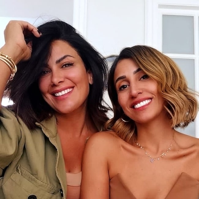 Dina El Sherbiny (Right) and Saba Mubarak as seen in an Instagram post in March 2021