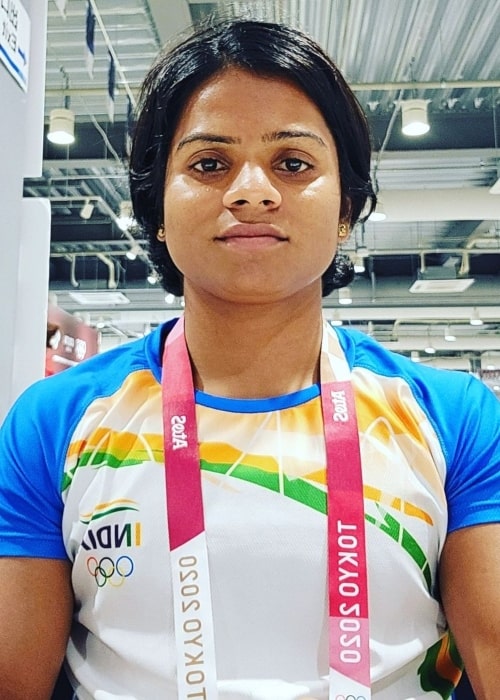 Dutee Chand as seen in an Instagram post in August 2021