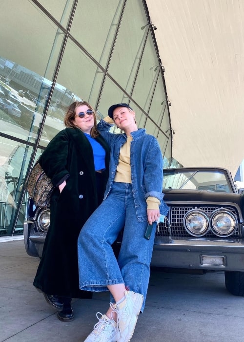 Eliot Salt and fellow actress Hannah van der Westhuysen in a picture that was taken in March 2022, in New York City, New York