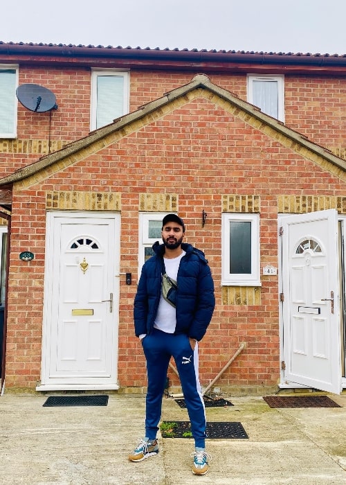 Hardeep Grewal as seen while posing for the camera in Romford, England in November 2021