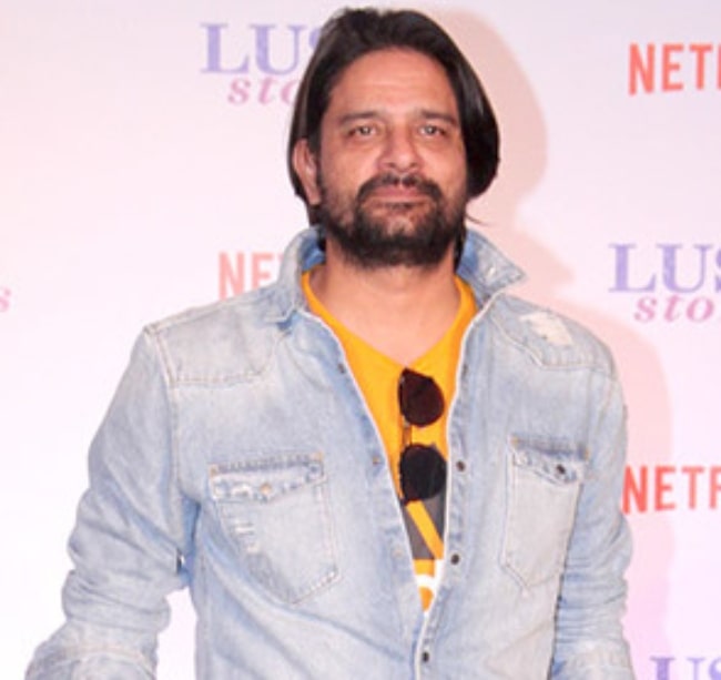 Jaideep Ahlawat as seen while posing for the camera at the trailer launch of 'Lust Stories' in 2018