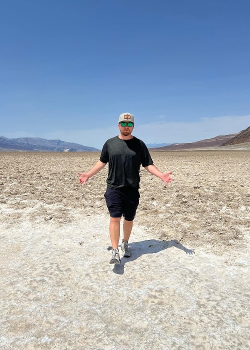 Jameson Rodgers as seen while posing for a picture at the Death Valley National Park in April 2022