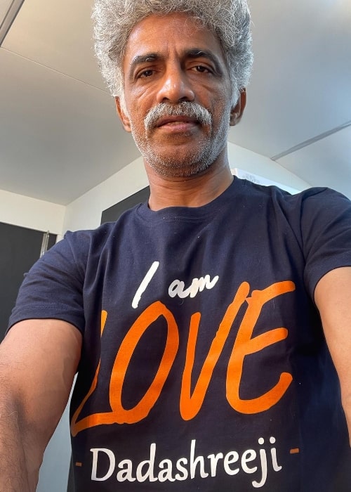 Makarand Deshpande as seen in a selfie that was taken in October 2021