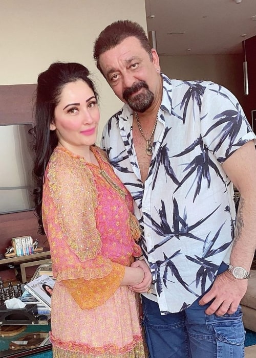 Manyata Dutt and Sanjay Dutt, as seen in July 2021