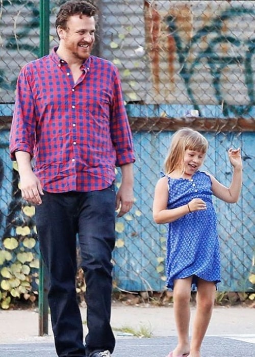 Matilda Ledger in a picture with her father that was taken in December 2019
