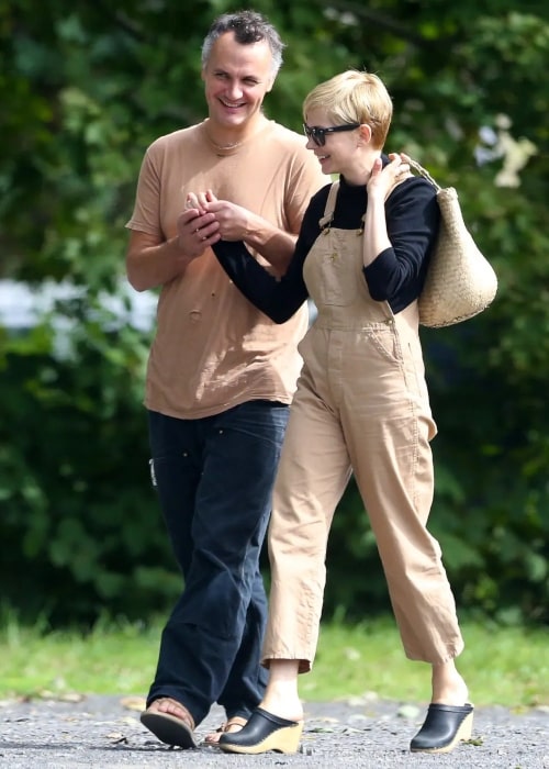 Phil Elverum and Michelle Williams, as seen in August 2018