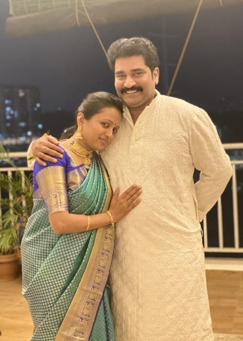 Rajeev Kanakala and his wife Suma Kanakala in a picture that was taken in March 2021