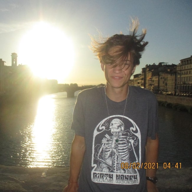 Ryder Robinson as seen in a picture that was taken in Florence, Italy in August 2021