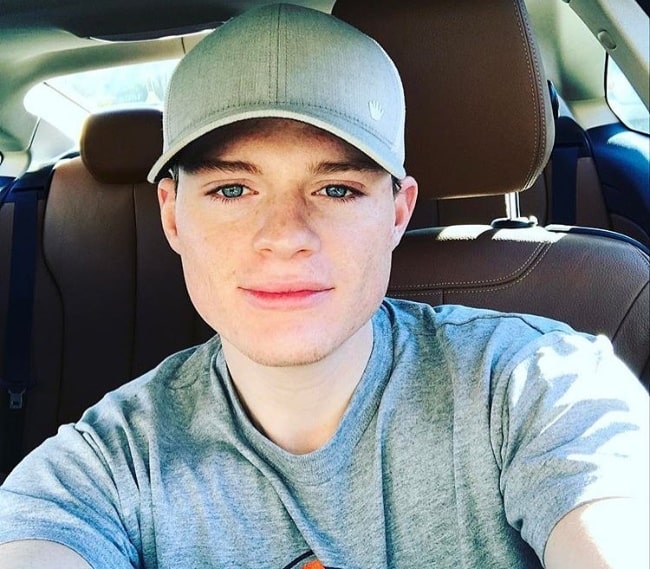 Sean Berdy as seen while taking a selfie