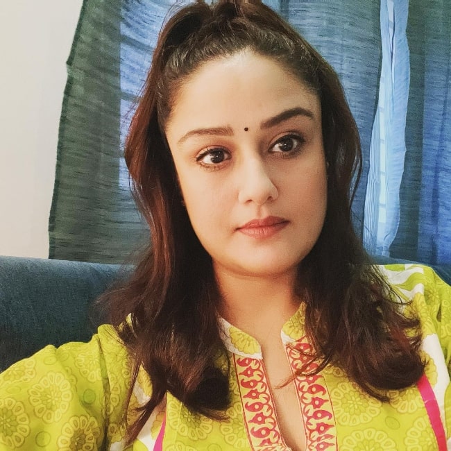 Sonia Agarwal in a selfie in May 2021