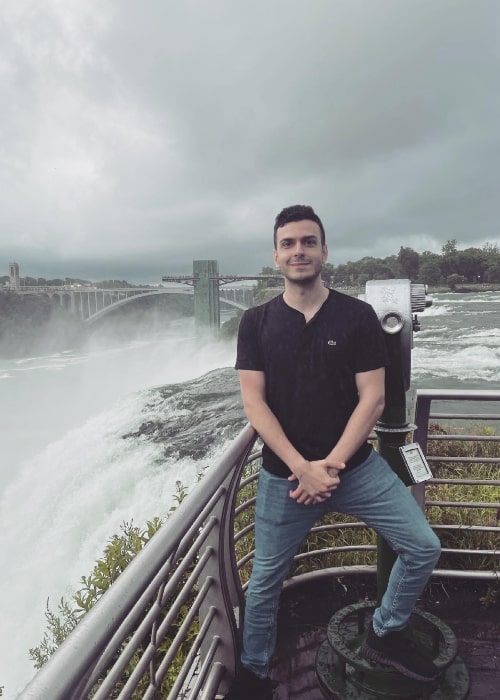 Tarık Çelik as seen in a picture that was taken in July 2021, at the Niagara Falls, Ontario