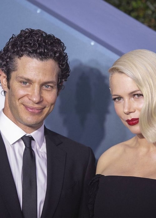 Thomas Kail and Michelle Williams, as seen in June 2020