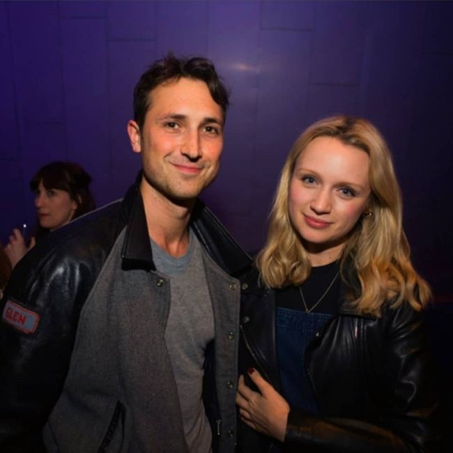 Ben Lloyd-Hughes seen smiling together with Emily Berrington