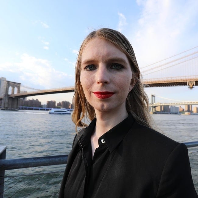 Chelsea Manning as seen in a picture that was taken in May 2021, at the Brooklyn Bridge Park