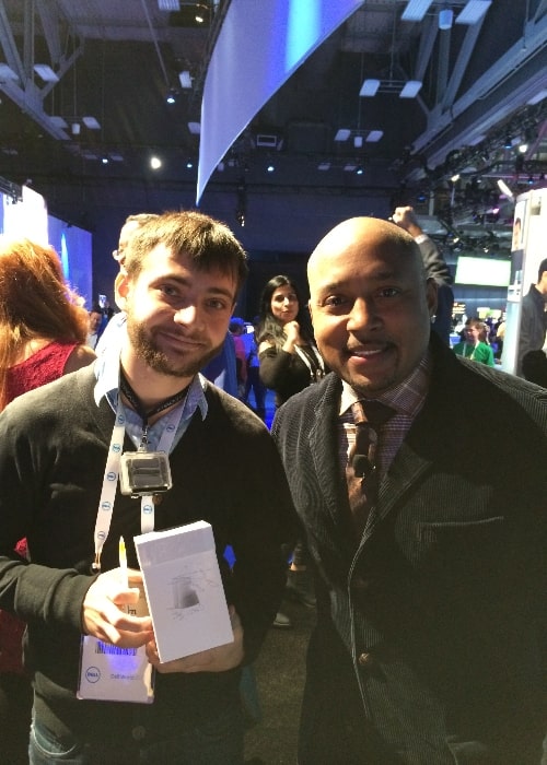 Daymond John (Right) pictured with 'iCups' creator Magdim Metshin in 2013