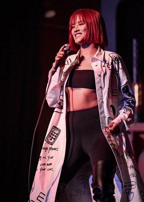 Emmalyn Estrada seen performing in Los Angeles in 2018