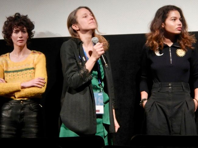 (From left to right) Miranda July, Josephine Decker, and Helena Howard as seen in 2018