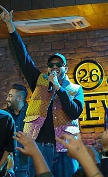 Gur Sidhu as seen while performing live at 26 Boulevard in Chandigarh, India