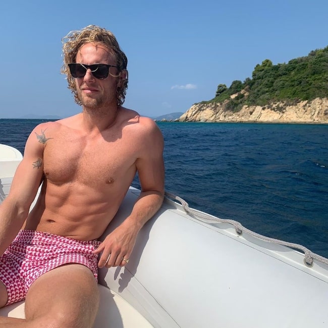 Jack Fox as seen while posing shirtless in August 2019