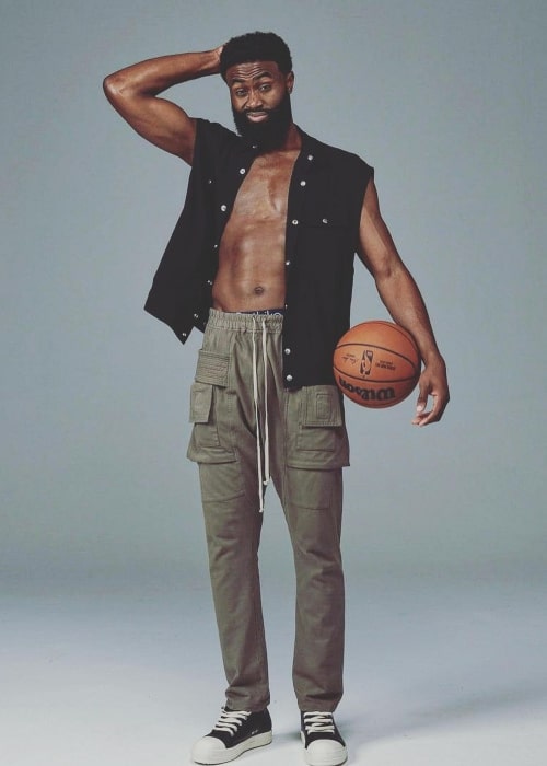 Jaylen Brown as seen in an Instagram Post in February 2022