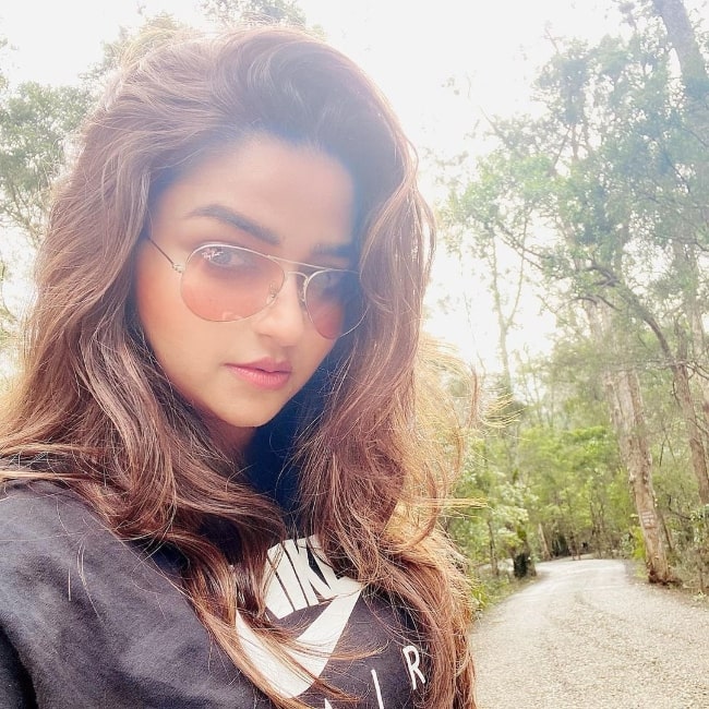 Nithya Ram in a selfie in September 2020