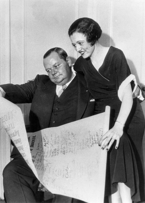 Roscoe Arbuckle and his 3rd wife Addie Oakley Dukes McPhail in a picture taken during Arbuckle's final comeback attempt in the early 1930s