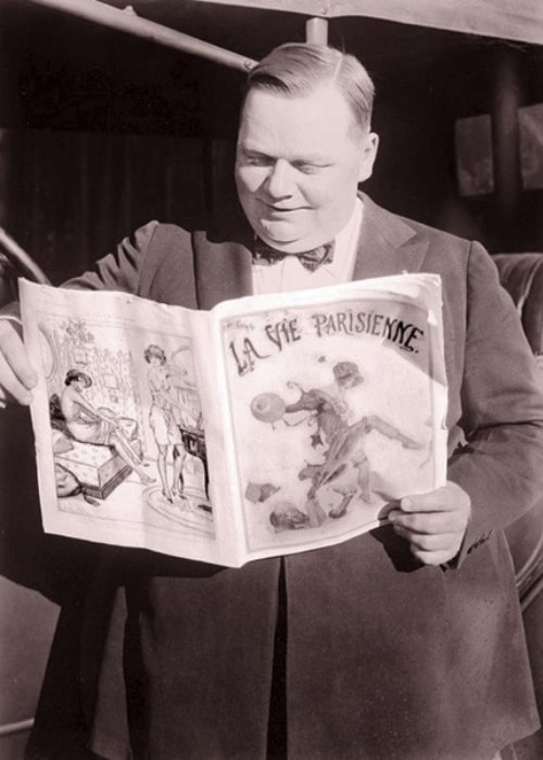 Roscoe Arbuckle as seen while reading La Vie Parisienne c. 1920