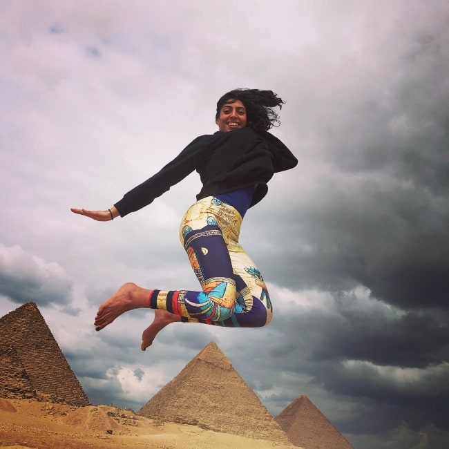 Sanae Orchi as seen in a picture that was taken in March 2020, at the Pyramid Of Giza