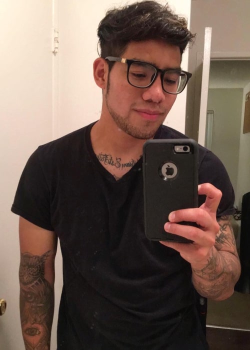 Sergio Mejia as seen in a selfie that was taken in April 2016