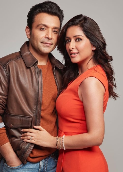 Shael Oswal and Sameksha Singh, as seen in May 2022