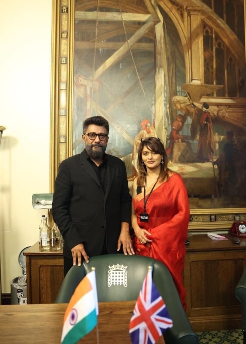 Vivek Agnihotri and Pallavi Joshi, as seen in June 2022