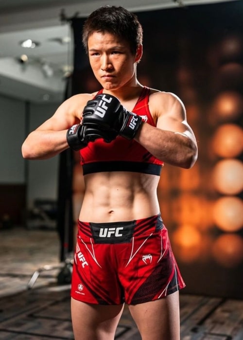 Zhang Weili as seen in an Instagram Post in October 2021