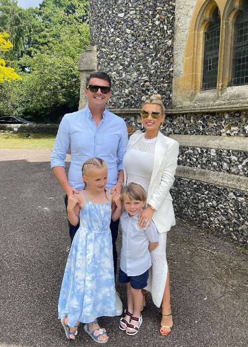 Billie Faiers Shepherd with her family in 2022