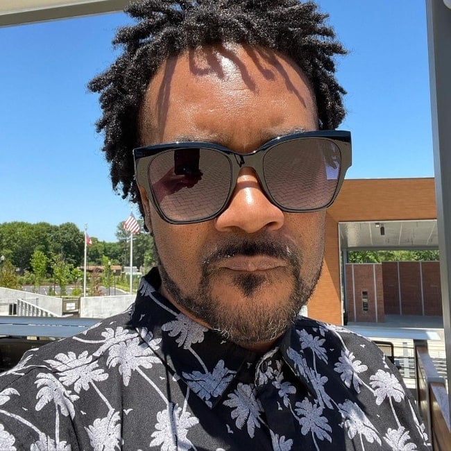 Canton Jones as seen while clicking a selfie in May 2022