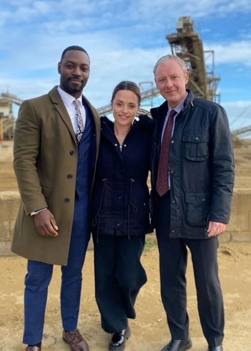From Left to Right - Richie Campbell, Zoë Tapper, and John Simm in May 2022