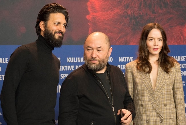 From Left to Right - Shazad Latif, Timur Bekmambetov, and Valene Kane at the press conference of 'Profile' at Berlinale 2018