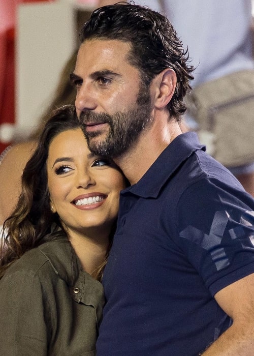 José Bastón and Eva Longoria as seen in a picture that was taken in 2016