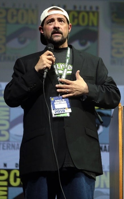 Kevin Smith as seen while speaking at the 2018 San Diego Comic Con International at the San Diego Convention Center in San Diego, California