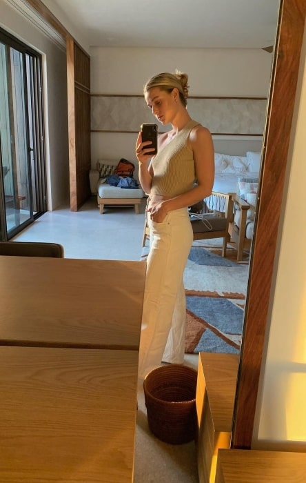 Lily Anne Harrison sharing her selfie in June 2021