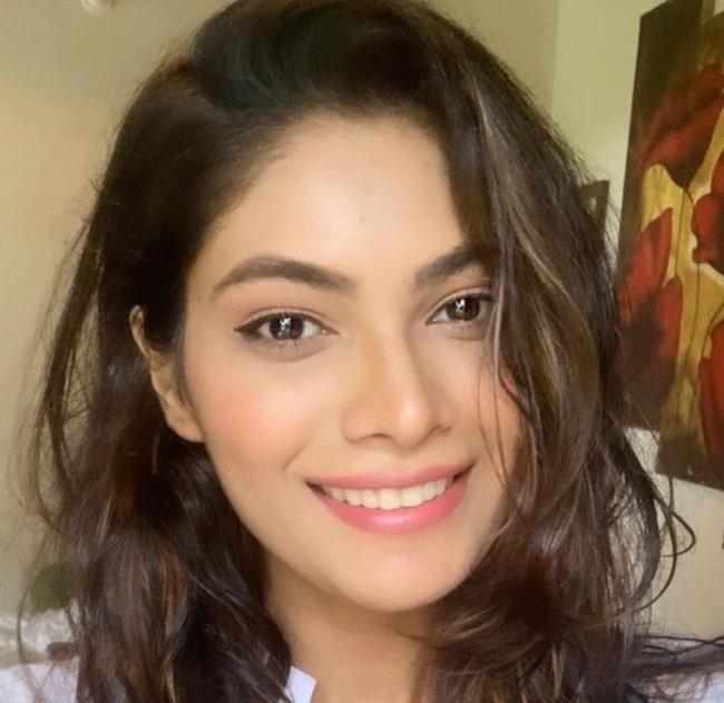 Lopamudra Raut in August 2021 sporting a wet hair look