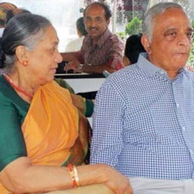 Margaret Alva and her late husband, Niranjan Alva