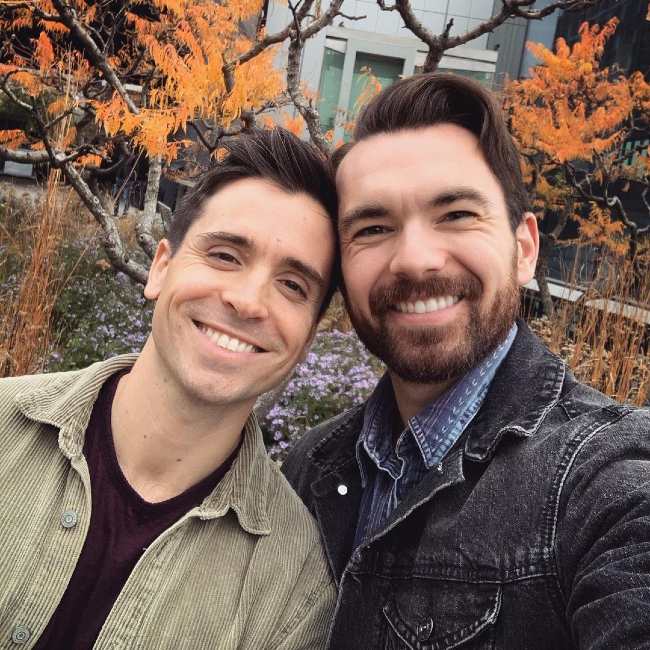 Matt Doyle seen with Max Clayton in October 2019