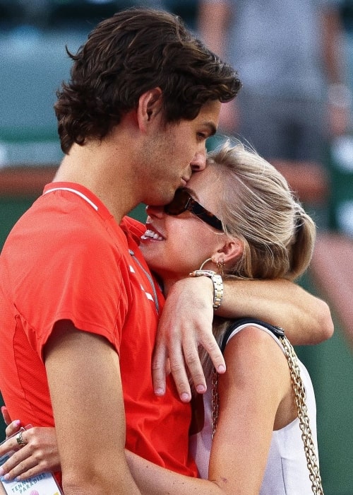 Morgan Riddle as seen in a picture with her beau tennis player Taylor Fritz in March 2022, at the Indian Wells Tennis Garden