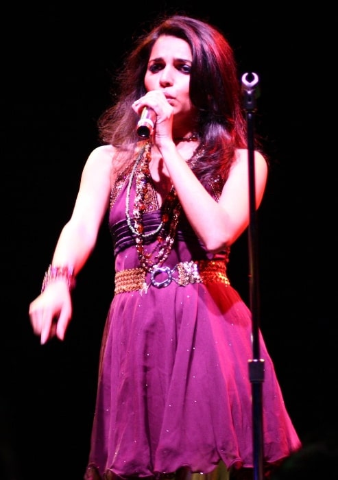 Nadia Ali snapped while performing at Avalon in Boston in 2006