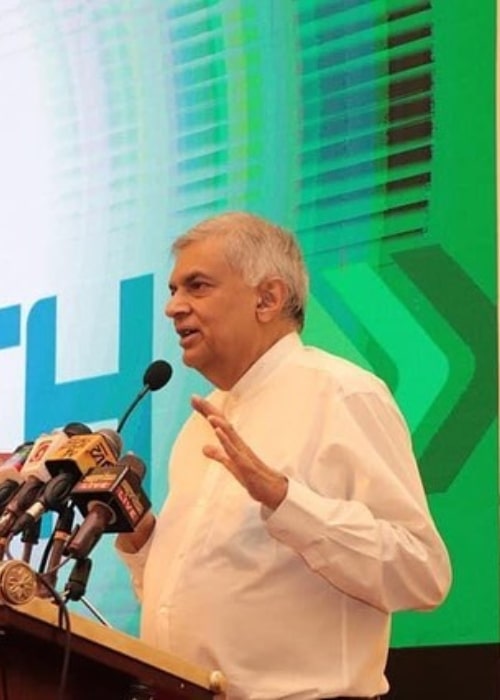 Ranil Wickremesinghe as seen in an Instagram Post in July 2020