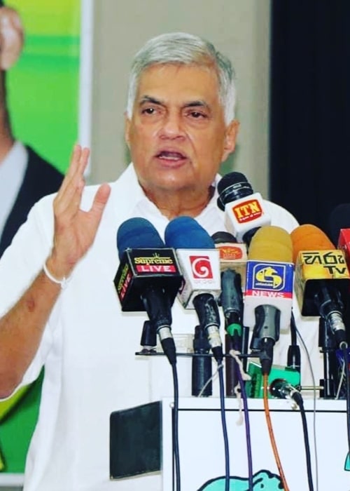 Ranil Wickremesinghe as seen in an Instagram Post in June 2020