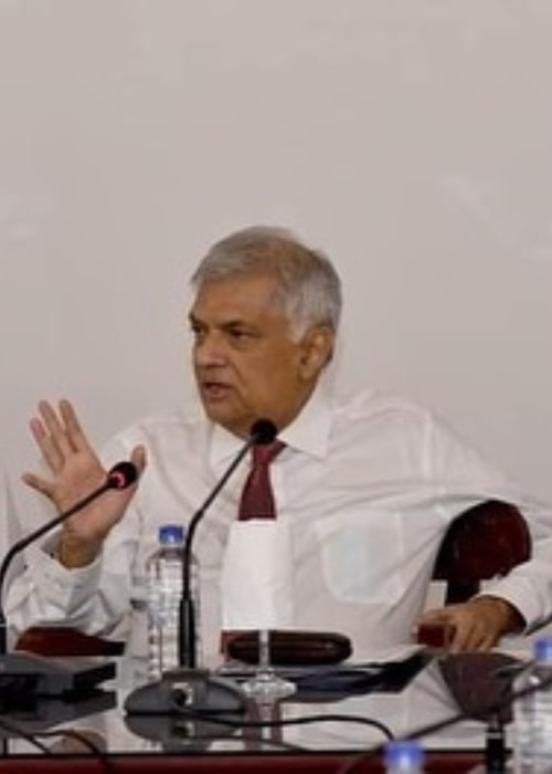 Ranil Wickremesinghe as seen in an Instagram Post in May 2022