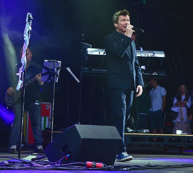Rick Astley as seen on stage in 2014